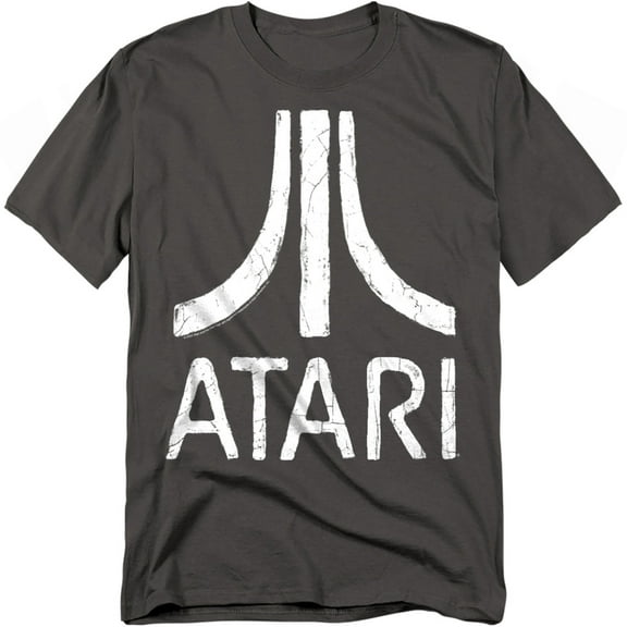 Atari T-Shirt Rough Logo Unisex Graphic Tee For Men & Women Charcoal