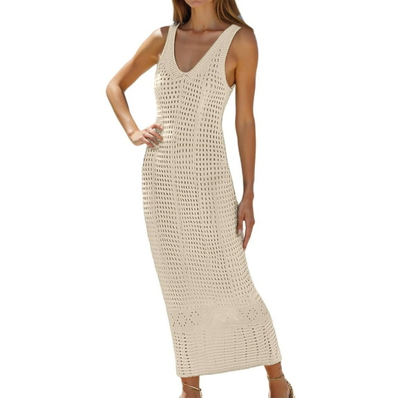 Womens Cover Ups Women's Solid Color Bohemian Floral Print Loose Casual Resort Wear Beach Cover Up Swimsuit Cover Up Beige L