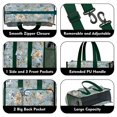 thumbnail image 3 of Teacher Tote Bag,Pioneer Flower Floral Print Pattern Teacher Utility Tote Bag,Large Work Tote Bags for Women with Multiple Pockets,Top Zipper Closure,13.8x10.6x6.7 Inch, 3 of 5