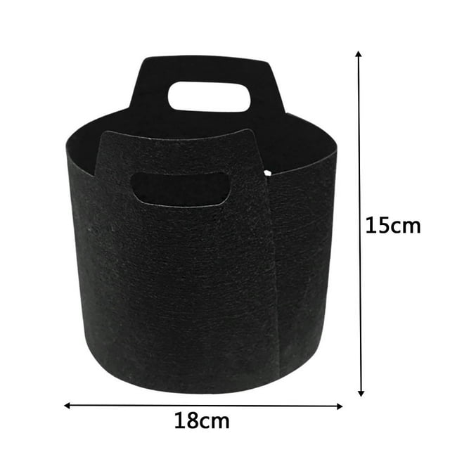EGNMCR Round Fabric Pots Container Bag Plant Pouch Aeration Container L the Succulent
