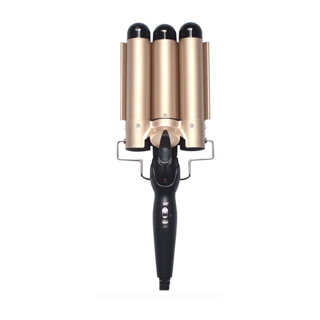 Rizadora para cabello ondas de sirena Genérica Triple Barril