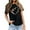 Black, variant on WEIYLL Women's Tops Loose Crewneck Tee Short Sleeve Comfort & Style Black Winter Clothes ,S