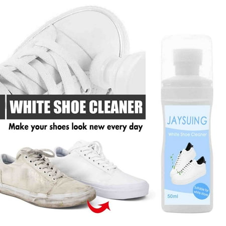 

LWZWM 2024 Clearance Household Cleaners New Small White Shoe Cleaner Wipe No Wash Decontamination And Whitening Cleaner Portable 50Ml (#1 White Plastic)