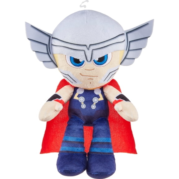 Marvel Plush Character, 8-inch Thor Soft Doll for Ages 3 Years Old & up