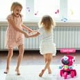 thumbnail image 2 of HopeRock Robot Toys for Kids 3-5-7, Smart Electronic Walking Dancing Robot Toys with Flashing Lights and Music, Toddler Toys Robot Toys for Birthday Gift for 2 Years Girl,Pink., 2 of 7