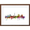 thumbnail image 2 of Art.com Auckland New Zealand Skyline Art Print by Michael Tompsett, Brown Frame Wall Art, 23" x 17", 2 of 5