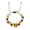 Yellow, variant on Butterfly Bracelet Colored Stone Beaded Women's