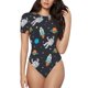 thumbnail image 1 of Balery Space Body de cuello redondo de manga corta para mujer Tops de manga corta Tops básicos-XX-Large, 1 of 7