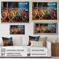 thumbnail image 4 of Designart "Joyful Bicycle Journeys II" Transportation Floater Framed Wall Art Living Room, 4 of 7