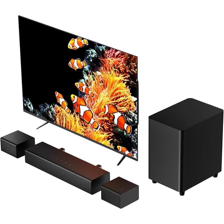Miroir 5.1 Sound Bar for TV with Dolby Atmos, Wireless Subwoofer, Surround Sound, HDMI ARC, Bluetooth