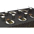 thumbnail image 2 of 4 Pack Black and Gold Plastic Tablecloth for Rectangle Tables 54 x 108 Party Table Cover Birthday Graduation Retirement Decoration, 2 of 4