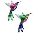 thumbnail image 1 of 2x Colibrí Decoración de Pared Pájaro Escultura de Pared para Sala de, 1 of 9
