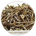 thumbnail image 3 of Haobase 150 Pcs Multi Purpose Screws, Yellow Zinc Screws Passivated, Countersunk Wood Screws, MDF Screws, Chipboard Screws, 3 of 4