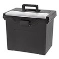 thumbnail image 1 of Caja de almacenamiento IRIS USA de plástico para oficina, negra, 14 x 10 x 12 pulgadas, 1 of 7