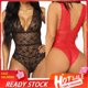 thumbnail image 1 of YL Women Babydoll Sexy One Piece Pajamas Lingerie Hollow Lace Bodysuit Nightwear MY MX2pangjing, 1 of 3