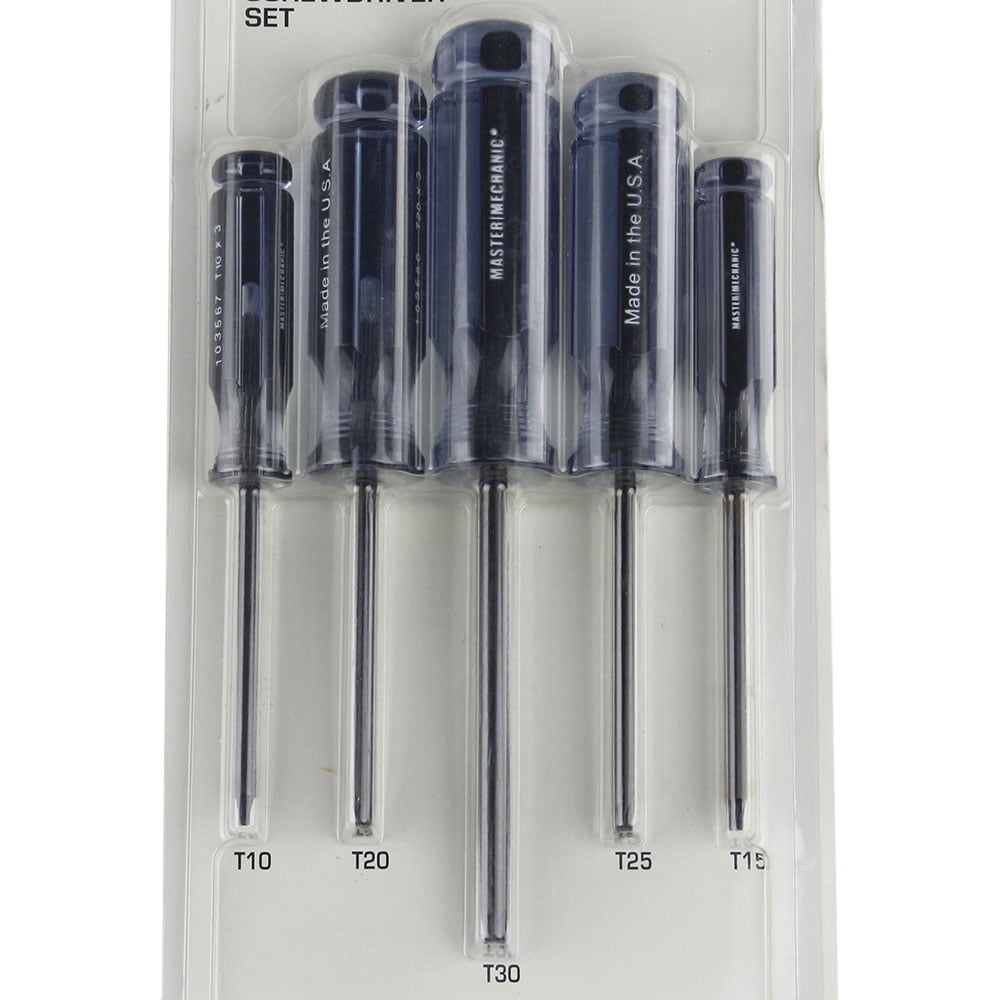 Master Mechanic 167488 5-Pc. Torx Screwdriver Set - Quantity 1