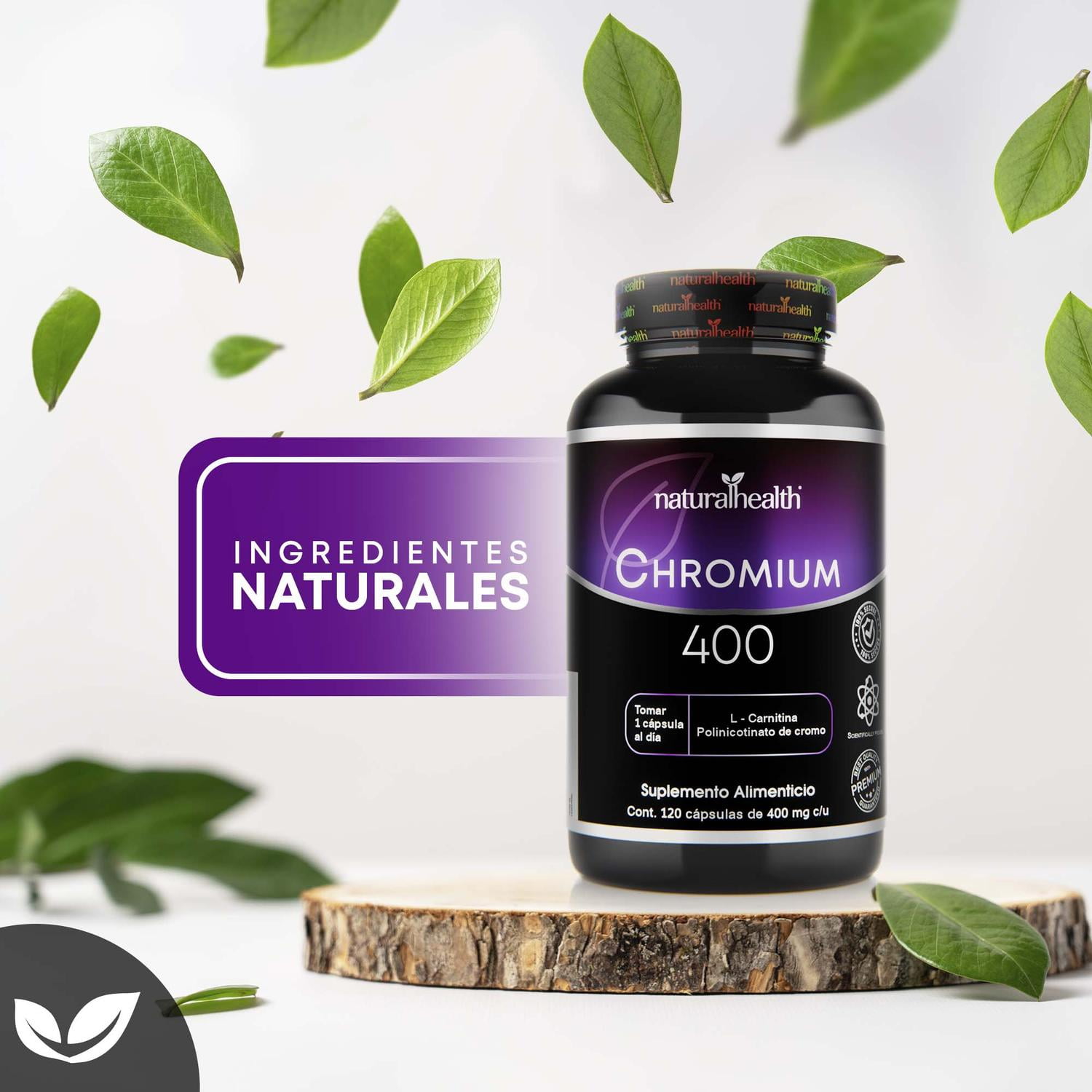 para que sirve l carnitina y cromo Cromo 400 Con L - Carnitina 120 Caps Natural Health