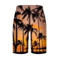 thumbnail image 5 of Jacenvly Mens Board Shorts Tropical Loose Swim Trunks for Men Skin-Friendly Men Casual Fashion Print Shorts with Pockets Elastic Waist Beach Pants Yellow, 5 of 5