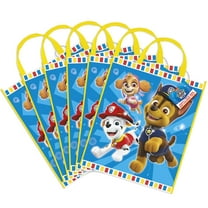 Large Plastic PAW Patrol Goodie Bags, 6ct