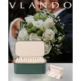 thumbnail image 3 of Joyero Vlando con 12 bolsas de terciopelo para viajes, color verde, 3 of 5