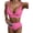 Rose Floral, variant on SHEWIN Womens Swimsuits Sets Bikinis Sets 2 Piece Tummy Control Bathing Suits High Waisted Swimwear Floral Swimming Suits Push Up Beach Vacation Outfits Green Floral L