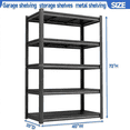thumbnail image 2 of Storage Shelving Unit, 5-Tier Adjustable, 3000 lbs Garage Shelves Metal Organizer Utility Rack, 20"D x 40"W x 72"H for Kitchen Pantry Basement Bathroom Laundry Shop Plant Book Shoes, 2 of 14