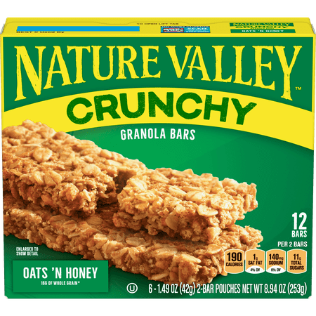 UPC 016000264601 product image for Nature Valley Crunchy Granola Bars, Oats 'n Honey, 12 Ct, 8.94 Oz | upcitemdb.com