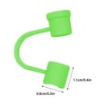 Skoglary Straws,Cute Style 8mm Silicone Straw Plug Dust Cap Reusable