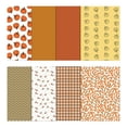 thumbnail image 2 of Soimoi 8 Pc Fat Quarter Bundle,Autumn Fall ThemePrint 18"x 22"DIY Patchwork-100% CottonPre-Cut Quilting Fabric Orange, Brown, Yellow, 2 of 6