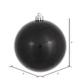 thumbnail image 2 of Vickerman 4" Black Candy Ball Ornament, 6 per Bag, 2 of 5