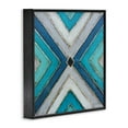 thumbnail image 5 of Stupell Industries Geometric Blue Symmetrical Design Abstract Photography Black Framed Art Print Wall Art, 17 x 17, 5 of 9