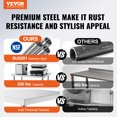thumbnail image 2 of VEVOR Stainless Steel Work Table 30 x 12 x 38 Inch, with 4 Wheels, 3 Adjustable Height Levels, Heavy Duty Food Prep Worktable for Commercial Kitchen Restaurant, Silver, 2 of 9