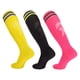 thumbnail image 1 of Dinheiro Calcetines de fútbol hasta la rodilla para niños - 3 pares de calcetines largos de fútbolAmarillo azul+color fluorescente+rojo rosa, 1 of 6