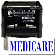Self-Inking Medicare Stamp with Red Ink