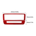 thumbnail image 3 of Real Bright Soft Car Interior Carbon Fiber Sticker DecorationFor Mercedes Benz CLA GLA Red Carbon Fiber Radio Console Cover Type AAuto Car Protection Interior Accessories, 3 of 8