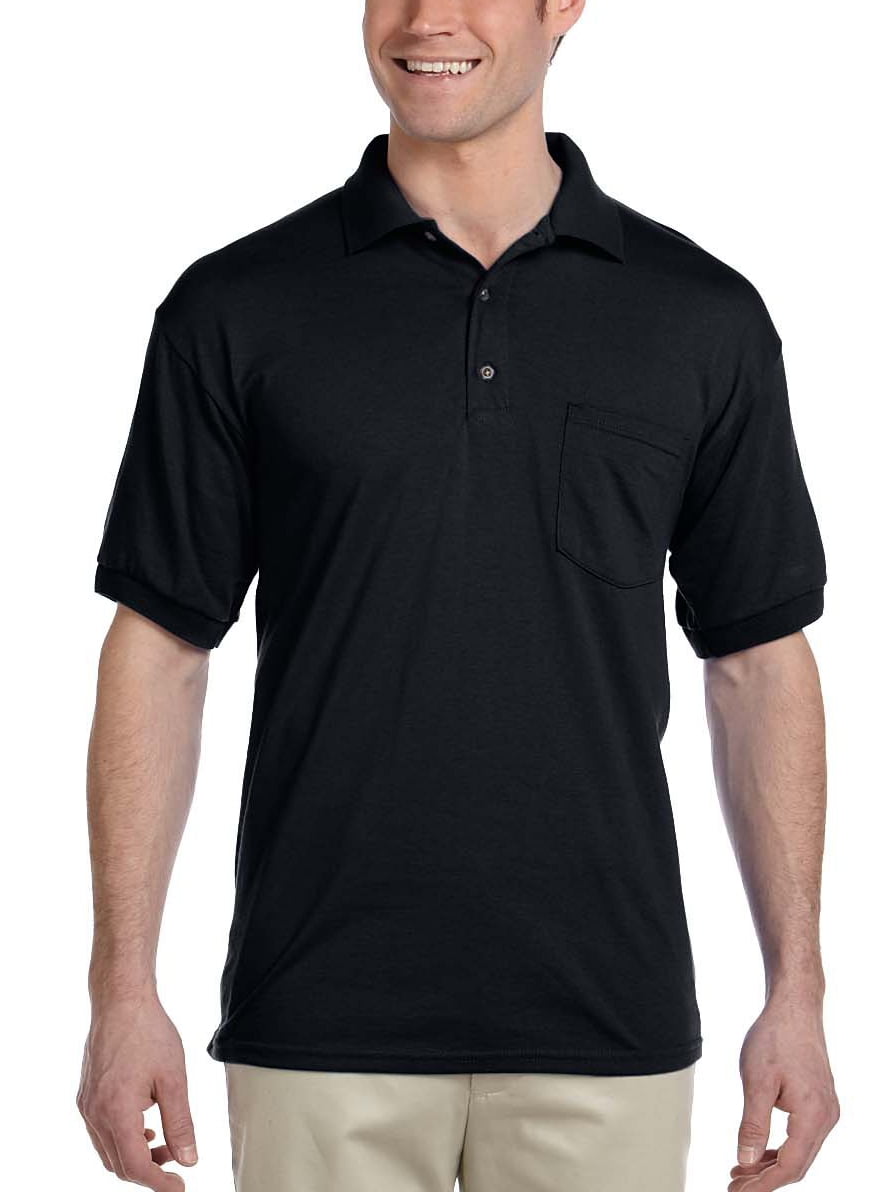 gildan polo shirts with pocket