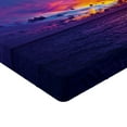 thumbnail image 2 of Ambesonne Nautical Fitted Sheet, Dream Sunset Magenta, Twin Size, Purple Blue, 2 of 3