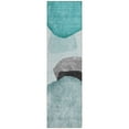 thumbnail image 2 of Addison Rugs Chantille Indoor/Outdoor Transitional Organic Teal Washable Runner Rug, 2'3" x 7'6", 2 of 6