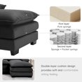 thumbnail image 6 of Holaki Modular Sectional Sofa,6 Seater Sectional Sofa Modular Sectional Couch for Living Room,U Shape Couch with Waist Pillows,110" x 55" x 33",5 Color, 6 of 8