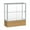 White, variant on Waddell 2281WB-SN-AK Reliant 36 x 40 x 14 in. Autumn Oak Base Counter Display Case, White Back - Satin