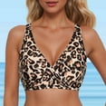 thumbnail image 2 of MNCEKFOD High Waisted Bikini Sets for Women Lace Up Tops Underwire Push Up Bathing Suit Racerback Full Coverage Bikini Top Summer Vcation Swimwear Brown XXL, 2 of 5
