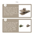 thumbnail image 2 of Naiovety Paquete de 20 pinzas para lona, ​​portátiles, reutilizables, desmontables, de Color sólido, para interior y exterior, para acampar, carpas Caqui Naiovety OD022567-02, 2 of 6
