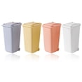 thumbnail image 1 of OULII 4pcs Mini Recycling Bin Plastic Square for Home Use Office Supplies Adults, 1 of 8
