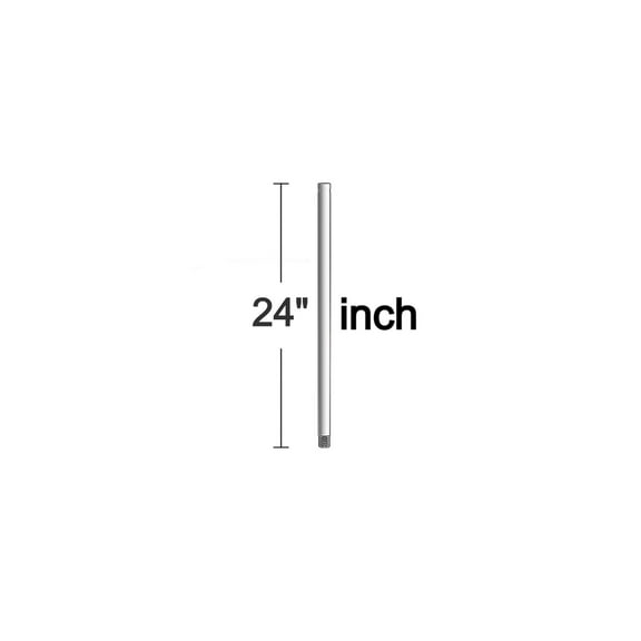 Monte Carlo DR24BK Traditional Downrod Collection in Black Finish, 24.00 inches, See Image