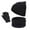 Black, variant on YOUSNH Women&Men Autumn Winter Warm Cute Wool Hat Scarf Gloves Slouchy Three Pieces Winter Snow Knit Cap Screen Mittens Scarves Sets Hat Scarf Glove Set Grey One Size