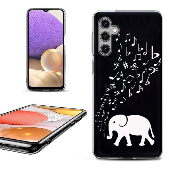 OneToughShield ® for Samsung Galaxy A14 5G Phone Case, Fashion Cover Case - Elephant Music