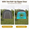 thumbnail image 6 of CozyHome 10' x 15' Domed Carport with 4 Cloth Bags, Portable Garage with 2 Roll-up Doors, All-Weather Storage Shelter Shed for Cars, Truck or Garden Tools, 6 of 8