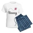 thumbnail image 5 of CafePress - Cute Nanny Women's Light Pajamas - Women's Short Sleeve Print T-Shirt and Pants Light Cotton Pajama Set, 5 of 7