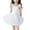 White, variant on CHEEREAM Toddler Girls Dance Tutu Dress Little Girls Ballet Ruffle Sleeve Irregular Tulle Princess Birthday Party Formal Dresses 2-6 Years Black 4-5 Years
