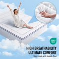 thumbnail image 3 of Mattress Topper Fiber Fill Detachable & Washable Queen Size 1 in Thickness, 3 of 7